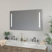 Large LED Lighted Bathroom Vanity Wall Mirror with Rock Switch - HomeBeyond