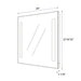 Large LED Lighted Bathroom Vanity Wall Mirror with Rock Switch - HomeBeyond