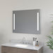 Large LED Lighted Bathroom Vanity Wall Mirror with Rock Switch - HomeBeyond