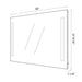 Large LED Lighted Bathroom Vanity Wall Mirror with Rock Switch - HomeBeyond