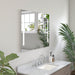 Large LED Lighted Bathroom Vanity Wall Mirror with Rock Switch - HomeBeyond