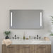Large LED Lighted Bathroom Vanity Wall Mirror with Rock Switch - HomeBeyond