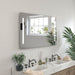 Large LED Lighted Bathroom Vanity Wall Mirror with Rock Switch - HomeBeyond