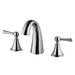 Modern 8" Widespread 3 Hole Two Handle Bathroom Sink Faucet Deck Mount VA11585 - HomeBeyond