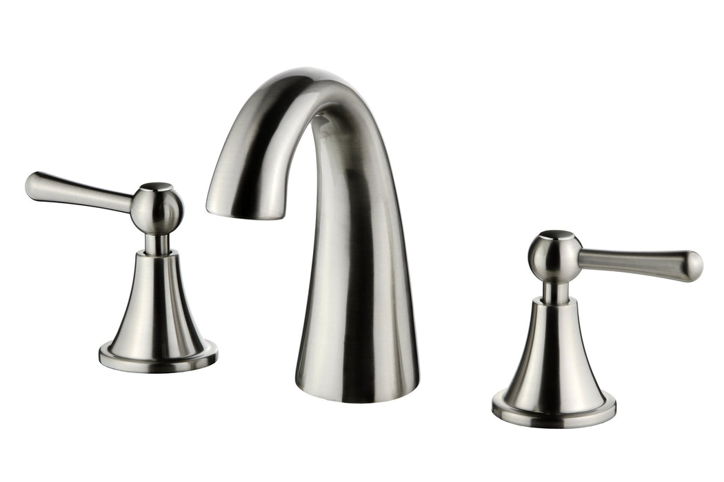 Modern 8" Widespread 3 Hole Two Handle Bathroom Sink Faucet Deck Mount VA11585 - HomeBeyond