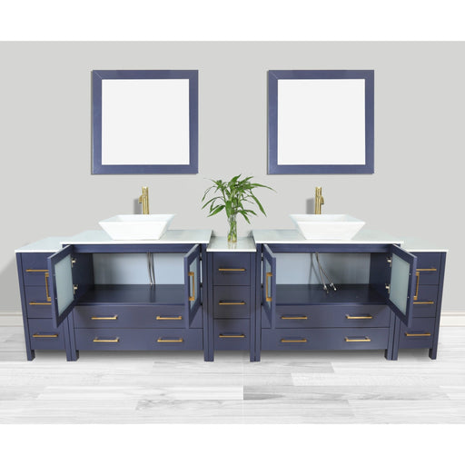Ravenna 108" Double Sink Bathroom Vanity Combo Set - HomeBeyond