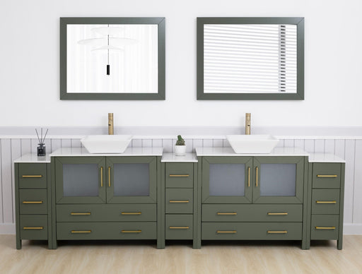 Ravenna 108" Double Sink Bathroom Vanity Combo Set - HomeBeyond
