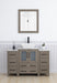 Ravenna 48" Single Sink Bathroom Vanity Combo Set, 8 - Drawers, 1 - Shelf, 3 Cabinet White Engineered Marble Top and Ceramic Vessel Sink Bathroom Cabinet with Free Mirror - HomeBeyond