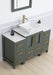 Ravenna 48" Single Sink Bathroom Vanity Combo Set, 8 - Drawers, 1 - Shelf, 3 Cabinet White Engineered Marble Top and Ceramic Vessel Sink Bathroom Cabinet with Free Mirror - HomeBeyond