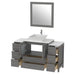 Ravenna 54" Single Sink Bathroom Vanity Combo Set, 8 Drawers 1 Shelf 3 Cabinets Engineered Marble Top with Mirror - HomeBeyond