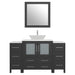 Ravenna 54" Single Sink Bathroom Vanity Combo Set, 8 Drawers 1 Shelf 3 Cabinets Engineered Marble Top with Mirror - HomeBeyond
