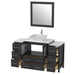 Ravenna 54" Single Sink Bathroom Vanity Combo Set, 8 Drawers 1 Shelf 3 Cabinets Engineered Marble Top with Mirror - HomeBeyond