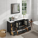 Ravenna 54" Single Sink Bathroom Vanity Combo Set, 8 Drawers 1 Shelf 3 Cabinets Engineered Marble Top with Mirror - HomeBeyond
