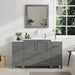 Ravenna 54" Single Sink Bathroom Vanity Combo Set, 8 Drawers 1 Shelf 3 Cabinets Engineered Marble Top with Mirror - HomeBeyond