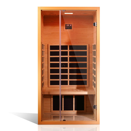 Single Person or Two Person EXTENDABLE Indoor FAR Infrared Heating Sauna Bluetooth Compatible - HomeBeyond