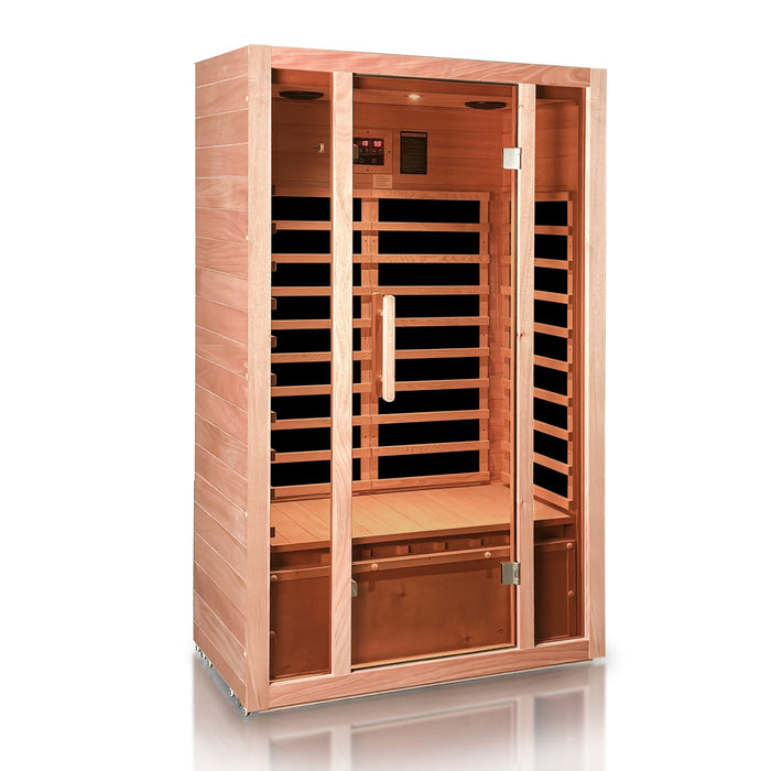 Single Person or Two Person EXTENDABLE Indoor FAR Infrared Heating Sauna Bluetooth Compatible - HomeBeyond
