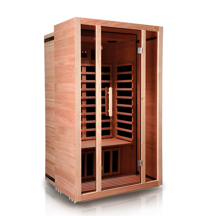 Single Person or Two Person EXTENDABLE Indoor FAR Infrared Heating Sauna Bluetooth Compatible - HomeBeyond