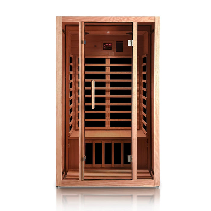 Single Person or Two Person EXTENDABLE Indoor FAR Infrared Heating Sauna Bluetooth Compatible - HomeBeyond