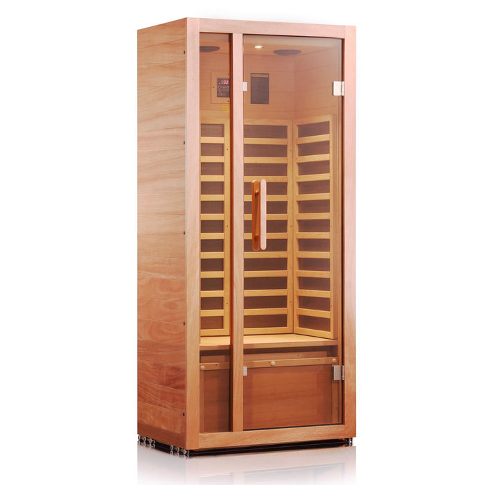 Single Person or Two Person EXTENDABLE Indoor FAR Infrared Heating Sauna Bluetooth Compatible - HomeBeyond