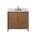 Vanity Art 36" Freestanding Bathroom Vanity with Integrated Finger Pull Doors and Engineered Stone Top - HomeBeyond