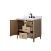 Vanity Art 36" Single Sink Freestanding Bathroom Vanity with Engineered Stone Top - HomeBeyond