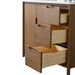 Vanity Art 42" Freestanding Bathroom Vanity with Integrated Finger Pull Doors and Engineered Stone Top - HomeBeyond