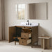 Vanity Art 42" Single Sink Freestanding Bathroom Vanity with Engineered Stone Top - HomeBeyond