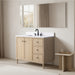Vanity Art 42" Single Sink Freestanding Bathroom Vanity with Engineered Stone Top - HomeBeyond