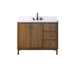 Vanity Art 42" Single Sink Freestanding Bathroom Vanity with Engineered Stone Top - HomeBeyond