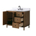 Vanity Art 42" Single Sink Freestanding Bathroom Vanity with Engineered Stone Top - HomeBeyond