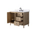 Vanity Art 42" Single Sink Freestanding Bathroom Vanity with Engineered Stone Top - HomeBeyond
