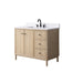 Vanity Art 42" Single Sink Freestanding Bathroom Vanity with Engineered Stone Top - HomeBeyond