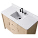 Vanity Art 48" Freestanding Bathroom Vanity with Integrated Finger Pull Doors and Engineered Stone Top - HomeBeyond