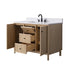 Vanity Art 48" Single Sink Freestanding Bathroom Vanity with Engineered Stone Top - HomeBeyond