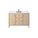 Vanity Art 48" Single Sink Freestanding Bathroom Vanity with Engineered Stone Top - HomeBeyond