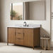 Vanity Art 60" Freestanding Bathroom Vanity with Integrated Finger Pull Doors and Engineered Stone Top - HomeBeyond