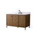 Vanity Art 60" Single Sink Freestanding Bathroom Vanity with Engineered Stone Top - HomeBeyond
