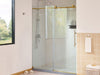 Vanity Art 60 x 76 Inches Frameless Single Sliding Glass Barn Shower Door Chrome - VASSD6076CH - HomeBeyond