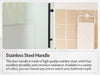 Vanity Art 60 x 76 Inches Frameless Single Sliding Glass Barn Shower Door Chrome - VASSD6076CH - HomeBeyond