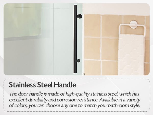 Vanity Art 60 x 76 Inches Frameless Single Sliding Glass Barn Shower Door Chrome - VASSD6076CH - HomeBeyond