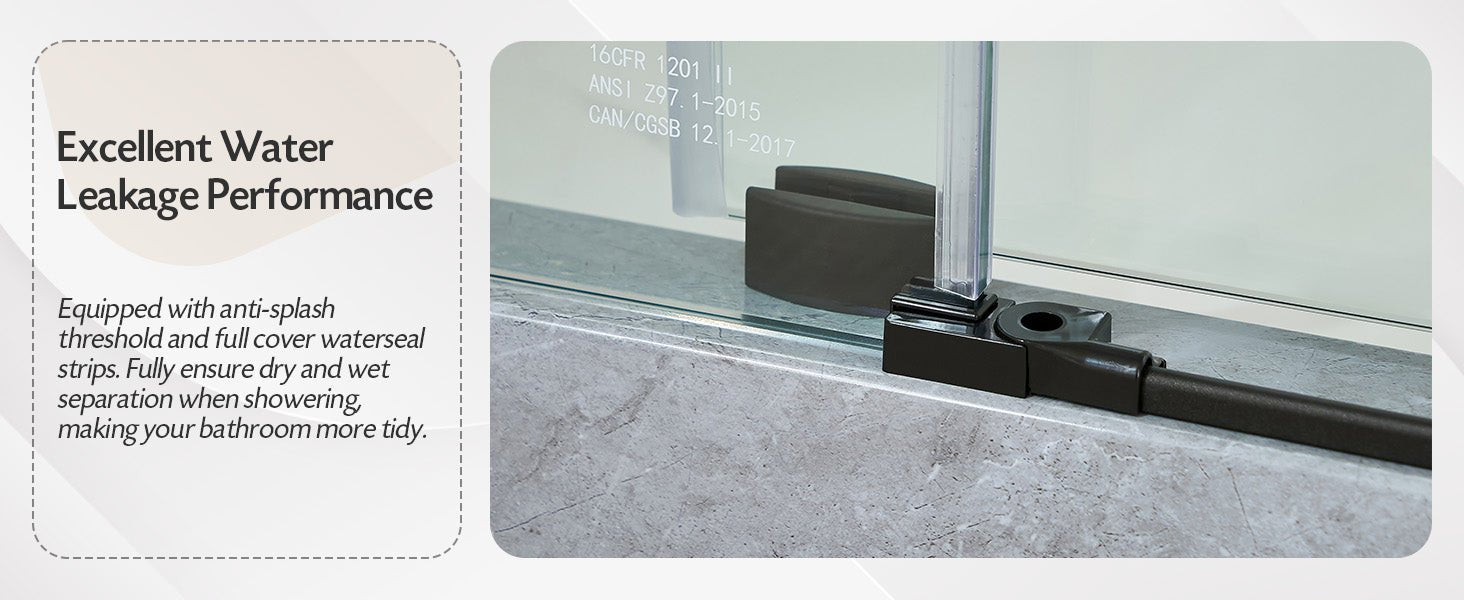 Vanity Art 60 x 76 Inches Frameless Single Sliding Glass Barn Shower Door Chrome - VASSD6076CH - HomeBeyond