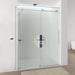 Vanity Art 60 x 76 Inches Frameless Single Sliding Glass Barn Shower Door Chrome - VASSD6076CH - HomeBeyond