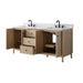 Vanity Art 72" Double Sink Freestanding Bathroom Vanity with Engineered Stone Top - HomeBeyond