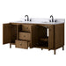 Vanity Art 72" Double Sink Freestanding Bathroom Vanity with Engineered Stone Top - HomeBeyond