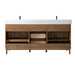 Vanity Art 72" Double Sink Freestanding Bathroom Vanity with Engineered Stone Top - HomeBeyond