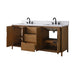 Vanity Art 72" Freestanding Bathroom Vanity with Integrated Finger Pull Doors and Engineered Stone Top - HomeBeyond