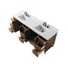 Vanity Art 84" Double Sink Freestanding Bathroom Vanity with Engineered Stone Top - HomeBeyond
