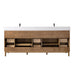 Vanity Art 84" Double Sink Freestanding Bathroom Vanity with Engineered Stone Top - HomeBeyond