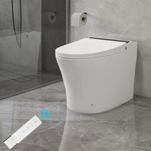 Vanity Art Smart Toilet with Elongated Heat Seat, Warm Water, Air Dry, Moving Cleanse - HomeBeyond