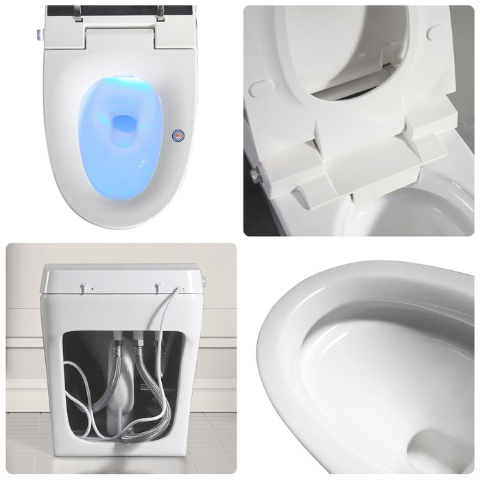Vanity Art Smart Toilet with Elongated Slow Down Heated Seat - HomeBeyond